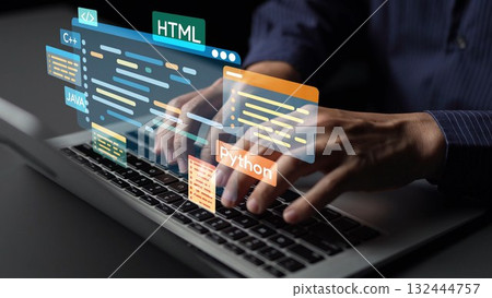 Programmer Coding with Digital Interface and Language Overlays Muxer 132444757