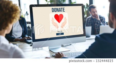 Online donation platform offer brisk money sending system 132444815