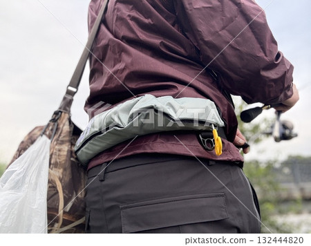 Outdoor, waterside, life jacket, safety Outdoor, waterside, life jacket, safety 132444820