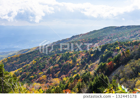 福島縣福島市磐梯吾妻天際線的秋葉 132445178