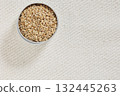 Brown sesame seeds 132445263