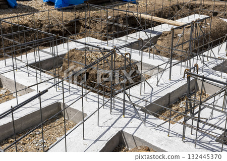 Housing construction Rebar construction 132445370