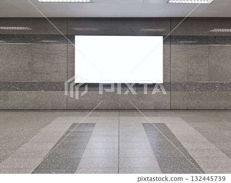Blank billboard at MRT station in Bangkok, Thailand, suitable for mockup and advertising design. Blank billboard at MRT station in Bangkok, Thailand, suitable for mockup and advertising design. 132445739