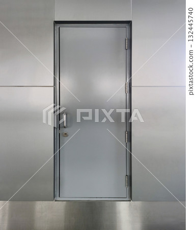 Aluminum doors, stainless steel doors, iron doors, front view. 132445740