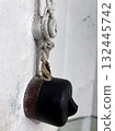Antique switch with fabric-wrapped wire and ceramic insulator 132445742