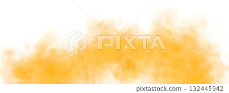 Vibrant orange smoke texture background with transparent effect and soft flowing clouds of warm glowing vapor or mist design 132445942
