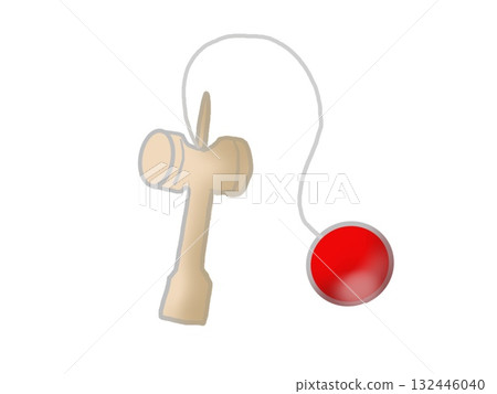 Kendama illustration Kendama illustration 132446040