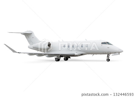 Modern executive airplane isolated on white background Modern executive airplane isolated on white background 132446593
