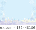 Snow-covered background material 132448186
