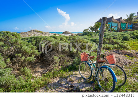 Tulum Caribbean bicycles in Riviera Maya 132448315