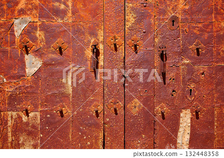 Moscardon church door in Sierra Albarracin Teruel Moscardon church door in Sierra Albarracin Teruel 132448358