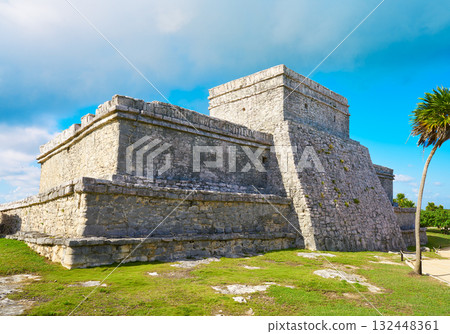 Tulum Mayan city ruins in Riviera Maya 132448361