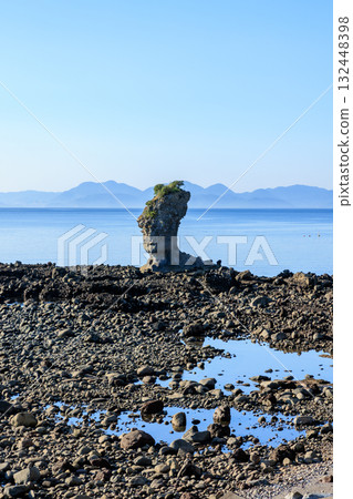 Futago Rocks at low tide, Minamishimabara City, Nagasaki Prefecture 132448398