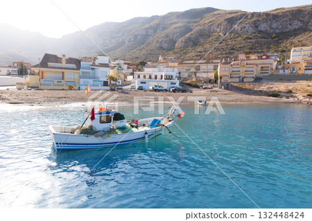 La Azohia beach Murcia in Mediterranean Spain 132448424