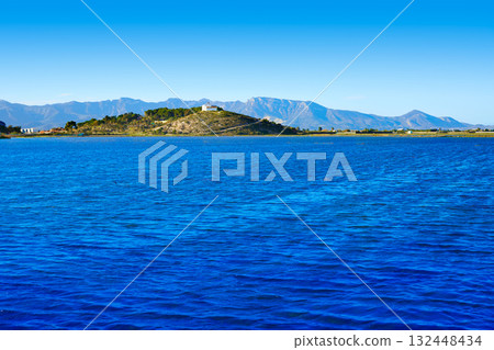 Cullera ermita church on the hill in Valencia Spain Cullera ermita church on the hill in Valencia Spain 132448434