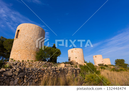 Javea Xabia Molins de la Plana old windmills Alicante 132448474