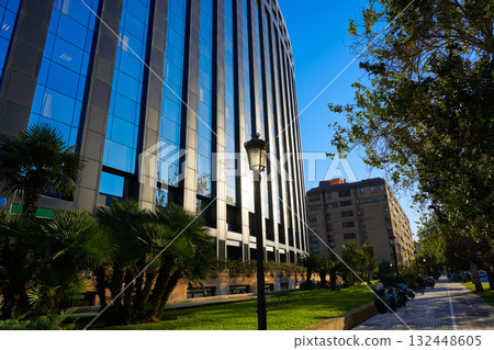 Aragon avenue in Valencia modern buildings Aragon avenue in Valencia modern buildings 132448605