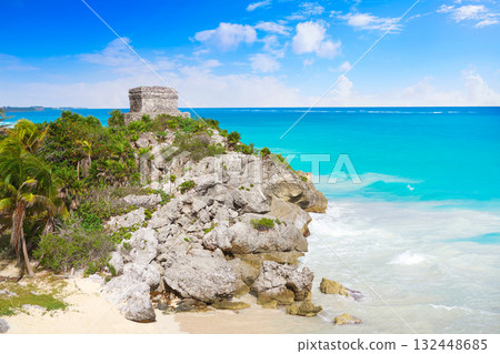 Tulum Mayan city ruins in Riviera Maya 132448685