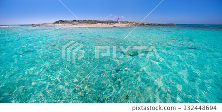 Formentera channel between Illetes and Espalmador island Formentera channel between Illetes and Espalmador island 132448694
