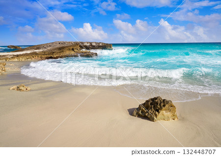 Cozumel island El Mirador beach in Mexico 132448707