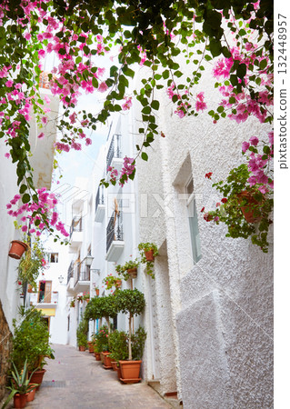 Mojacar Almeria white Mediterranean village Spain Mojacar Almeria white Mediterranean village Spain 132448957