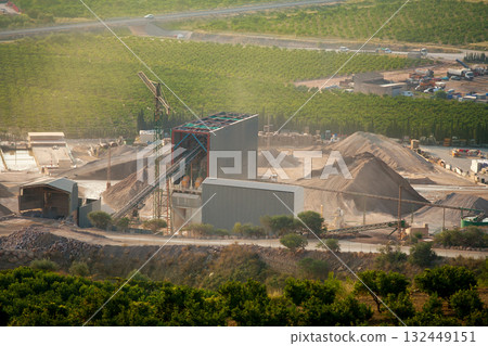 Arid crushing quarry in Castellon province Arid crushing quarry in Castellon province 132449151