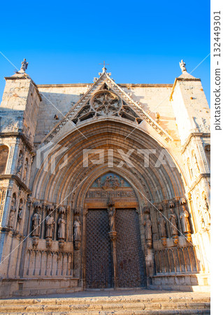 Morella in Maestrazgo castellon church details Morella in Maestrazgo castellon church details 132449301