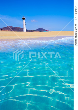 Morro Jable Matorral beach Jandia in Fuerteventura Morro Jable Matorral beach Jandia in Fuerteventura 132449330