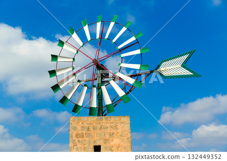 Mallorca Majorca windmill Campos Balearic Island Mallorca Majorca windmill Campos Balearic Island 132449352