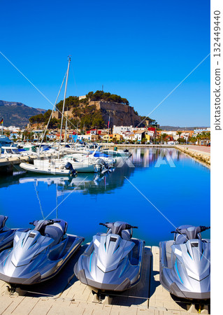 Denia marina Port and Castle in Alicante at Spain 132449440
