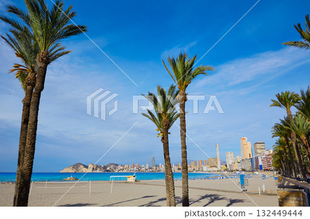 Benidorm Poniente beach in Alicante Spain Benidorm Poniente beach in Alicante Spain 132449444