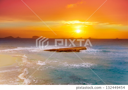 Ibiza Cala Conta Comte Compte sunset Ibiza Cala Conta Comte Compte sunset 132449454