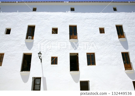 Ibiza Mediterranean island architecture houses Ibiza Mediterranean island architecture houses 132449536