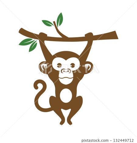Monkey icon image design 132449712
