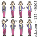 People material: Woman, Grandma, Grandmother, Family 132449808