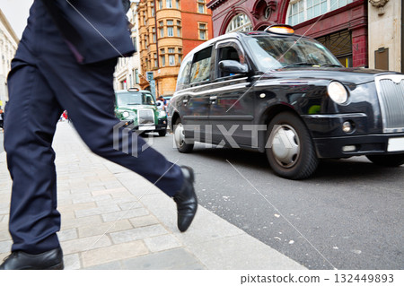 London Taxi at Oxford Street W1 Westminster London Taxi at Oxford Street W1 Westminster 132449893