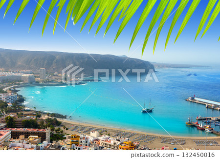 Los Cristianos beach in Arona Tenerife south Los Cristianos beach in Arona Tenerife south 132450016