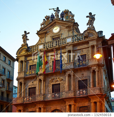 Pamplona Navarra Ayuntamiento city Hall square Pamplona Navarra Ayuntamiento city Hall square 132450018