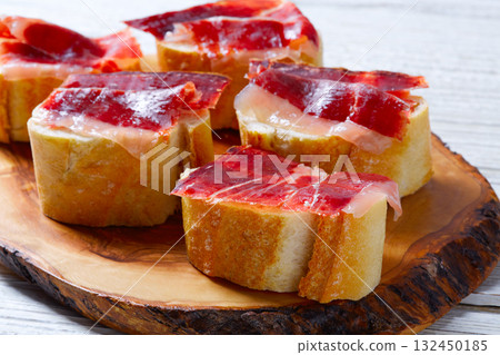 iberian ham from Spain tapas pinchos 132450185