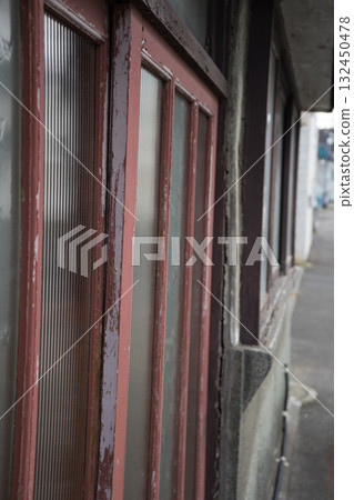 Old wooden sliding door Old wooden sliding door 132450478