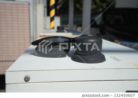 Sunglasses outdoors 132450607