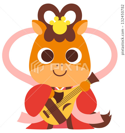 Horse Benzaiten character Horse Benzaiten character 132450782