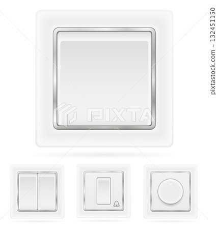 electrical switch outlet for indoor electricity cartoon stock vector illustration 132451150