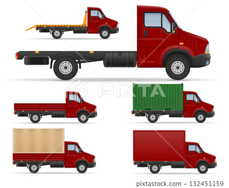 truck van lorry for transportation of cargo goods cartoon stock vector illustration truck van lorry for transportation of cargo goods cartoon stock vector illustration 132451159
