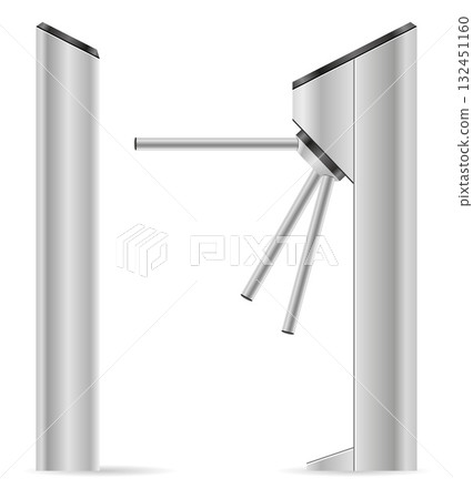 metal turnstile for checkpoints cartoon stock vector illustration metal turnstile for checkpoints cartoon stock vector illustration 132451160