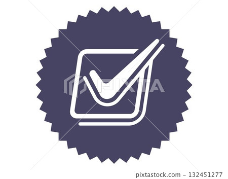 Black check mark icon for elections. Black check mark icon for elections. 132451277