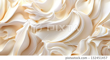 Gentle Buttercream with a Slight Texture Creating a Warm and Soft Background 132451457