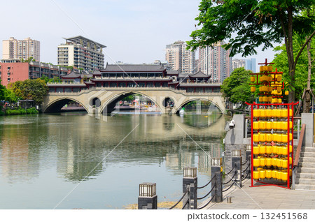 中國四川成都安順郎橋美景 132451568