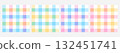 Picnic tablecloth plaid, square gingham seamless patterns or checkered napkins 132451741