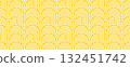 Pasta background, yellow ramen noodles pattern with seamless spaghetti texture 132451742